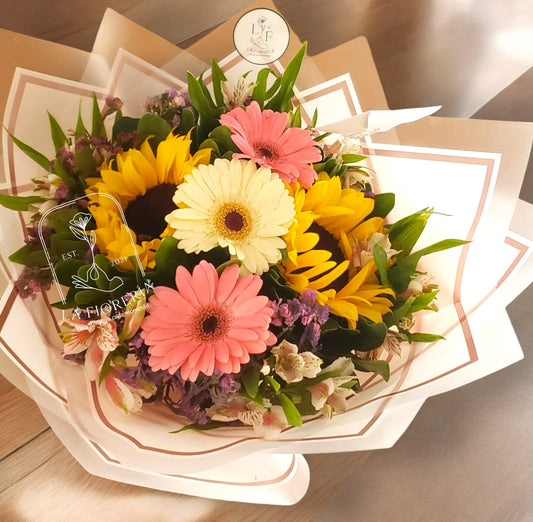 GIRASOLES + GERBERAS