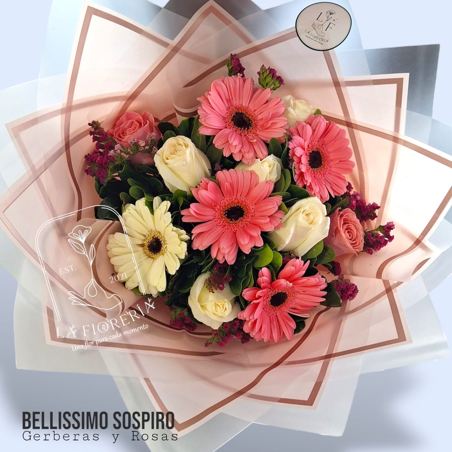 Ramo de Gerberas con Rosas